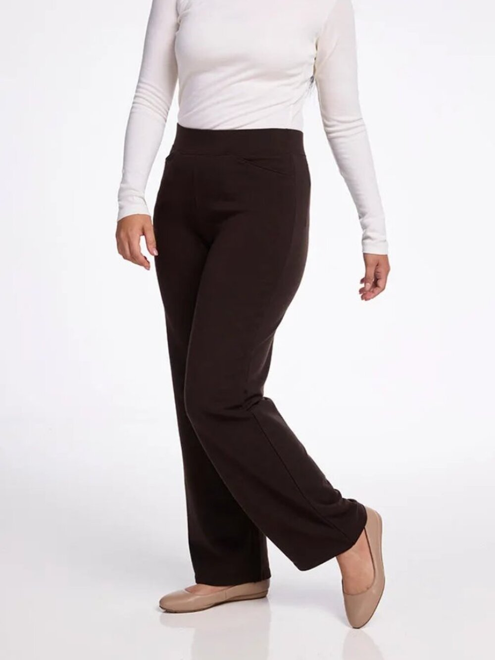 WoolX Ellie Women’s Merino-Blend Wide Legged Pants - X-small French Roast